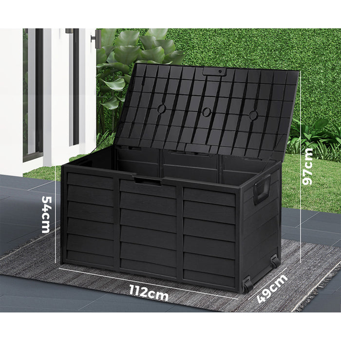 Outdoor Storage Box 290L Black