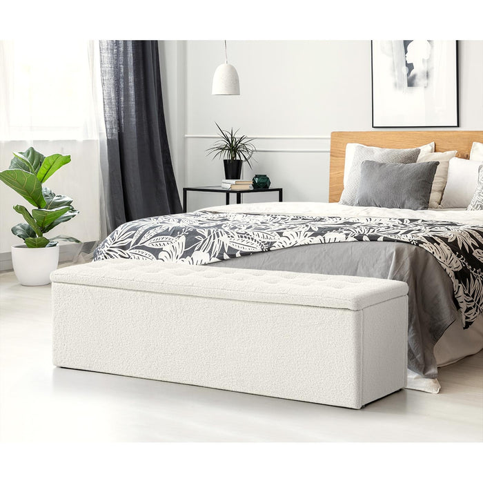 1 Pack Oikiture Storage Ottoman Blanket Box Foot Stool Bench Chest Toy Large