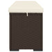 Ottoman Bench with Cushion Brown 110x30x40 Cm Poly Rattan