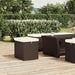Ottomans with Cushions 2 Pcs Brown 40x30x40 Cm Poly Rattan