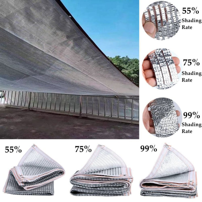 Outdoor 55 - 99% Anti Uv Aluminum Foil Sunshade Net Garden