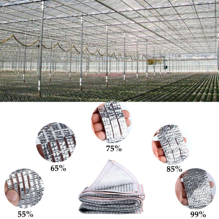 Outdoor Aluminum Foil Sun Shade Net Car Shed Rooftop