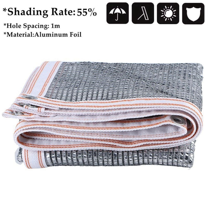 Outdoor Aluminum Foil Sun Shade Net Car Shed Rooftop