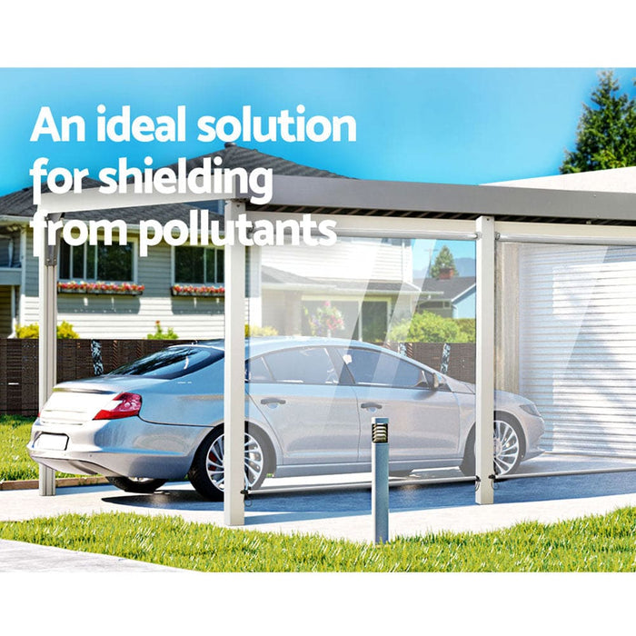 Outdoor Blind Roll Down Awning Canopy Shade Retractable