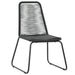 Outdoor Chairs 2 Pcs Poly Rattan Black Aaaax