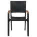 Outdoor Chairs 2 Pcs Poly Rattan Black Atkti