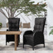 Outdoor Chairs 2 Pcs Poly Rattan Black Tobplo