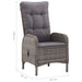 Outdoor Chairs 2 Pcs Poly Rattan Grey Alxok