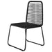 Outdoor Chairs 4 Pcs Poly Rattan Black Totoox
