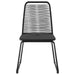 Outdoor Chairs 4 Pcs Poly Rattan Black Totoox
