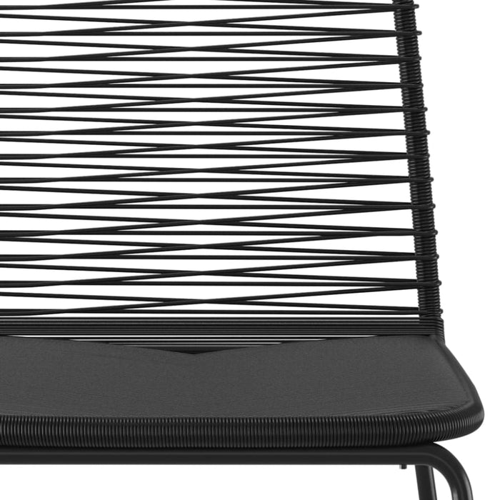 Outdoor Chairs 4 Pcs Poly Rattan Black Totoox