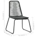 Outdoor Chairs 4 Pcs Poly Rattan Black Totoox