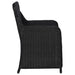 Outdoor Chairs with Cushions 2 Pcs Poly Rattan Black Aaoal