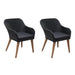 Outdoor Chairs With Cushions 2 Pcs Poly Rattan Black Aaopt