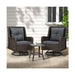 Outdoor Chairs Patio Furniture Lounge Setting 3 Pcs Wicker