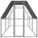 Outdoor Chicken Cage 2x6x2 m Galvanised Steel Tbnktxb