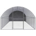 Outdoor Chicken Coop 3x10x2 m Galvanised Steel Tbkpail
