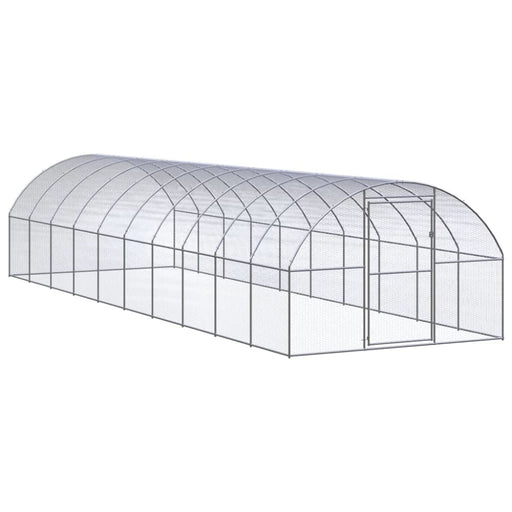 Outdoor Chicken Coop 3x10x2 m Galvanised Steel Tbkpali