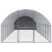 Outdoor Chicken Coop 3x12x2 m Galvanised Steel Tbkpaii
