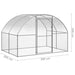 Outdoor Chicken Coop 3x2x2 m Galvanised Steel Oioalt