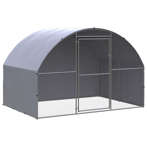 Outdoor Chicken Coop 3x2x2 m Galvanised Steel Tbkpaix