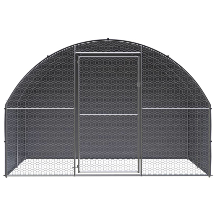 Outdoor Chicken Coop 3x2x2 m Galvanised Steel Tbkpaix