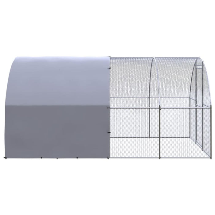 Outdoor Chicken Coop 3x4x2 m Galvanised Steel Tbkpait