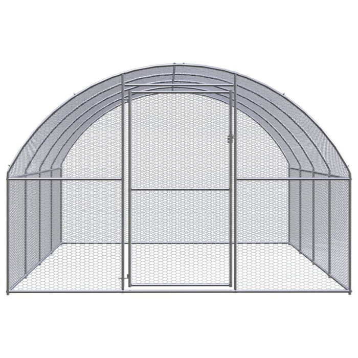 Outdoor Chicken Coop 3x4x2 m Galvanised Steel Tbkpala