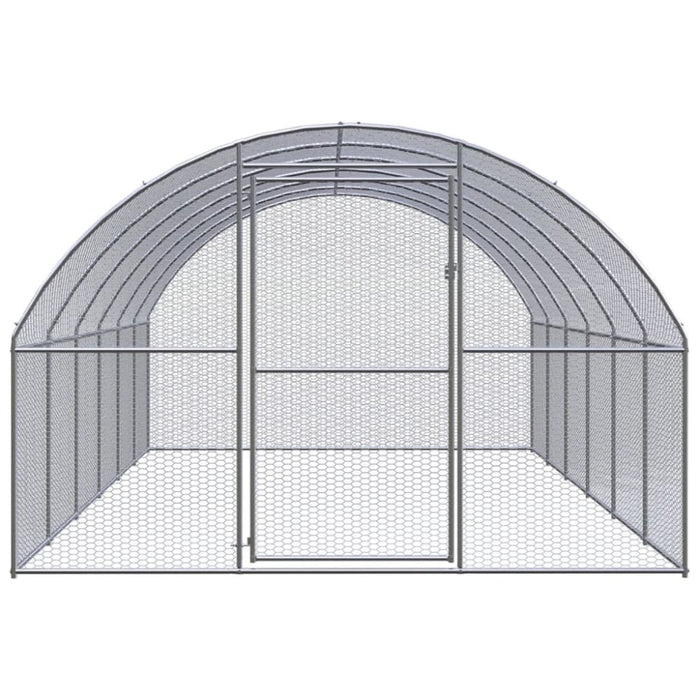 Outdoor Chicken Coop 3x6x2 m Galvanised Steel Tbkpalp