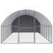 Outdoor Chicken Coop 3x8x2 m Galvanised Steel Tbkpaip