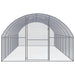 Outdoor Chicken Coop 3x8x2 m Galvanised Steel Tbkpall