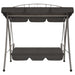 Outdoor Convertible Swing Bench with Canopy Anthracite