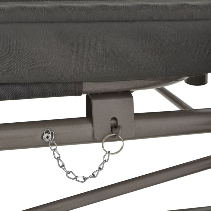 Outdoor Convertible Swing Bench with Canopy Anthracite