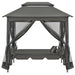 Outdoor Convertible Swing Bench with Canopy Anthracite