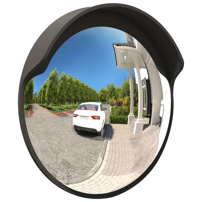 Outdoor Convex Traffic Mirror Black ø45 Cm Polycarbonate