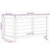 Outdoor Cushion Box 100x50x56 Cm Solid Wood Fir Opxoll