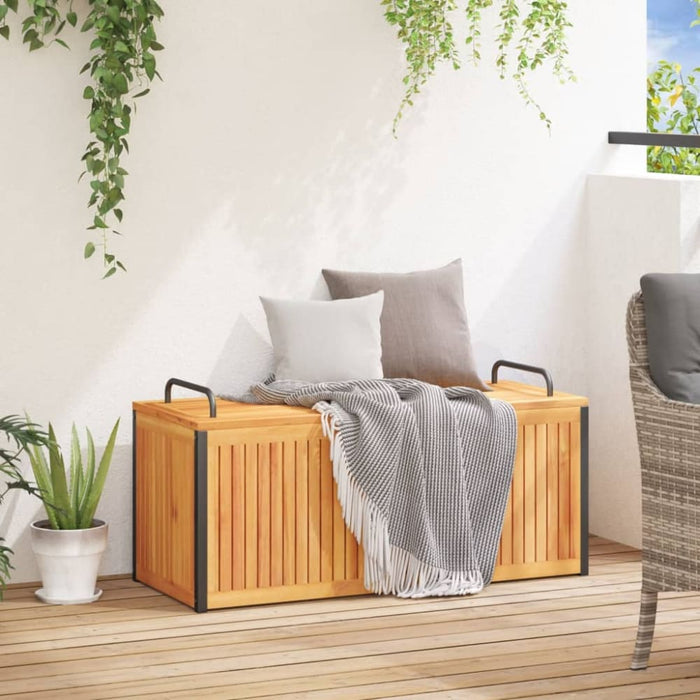 Outdoor Cushion Box 110x45x42/53 Cm Solid Wood Acacia