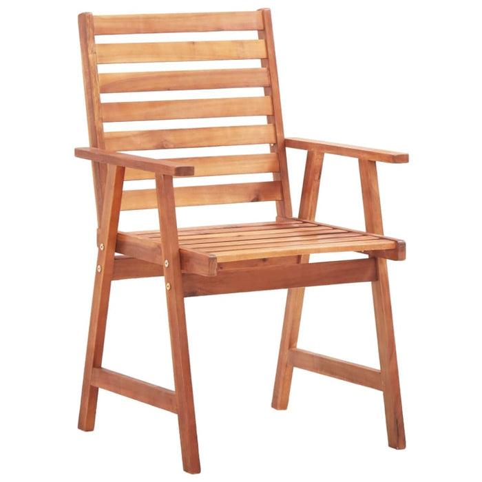 Outdoor Dining Chairs 4 Pcs Solid Acacia Wood Tbpoobb
