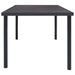 Outdoor Dining Table Anthracite 150x90x74 Cm Steel Totbni