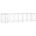 Outdoor Dog Kennel Galvanised Steel With Roof 16.94 M²
