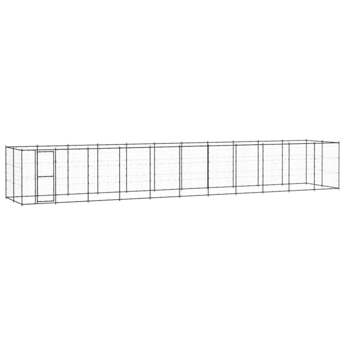 Outdoor Dog Kennel Steel 26.62 M² Tbnxtbx