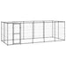 Outdoor Dog Kennel Steel with Roof 12.1 M² Tbnxxka