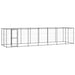 Outdoor Dog Kennel Steel With Roof 16.94 M² Tbnxxkp