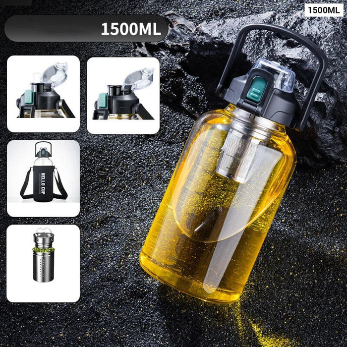 Outdoor Double Glass Cup with Handle