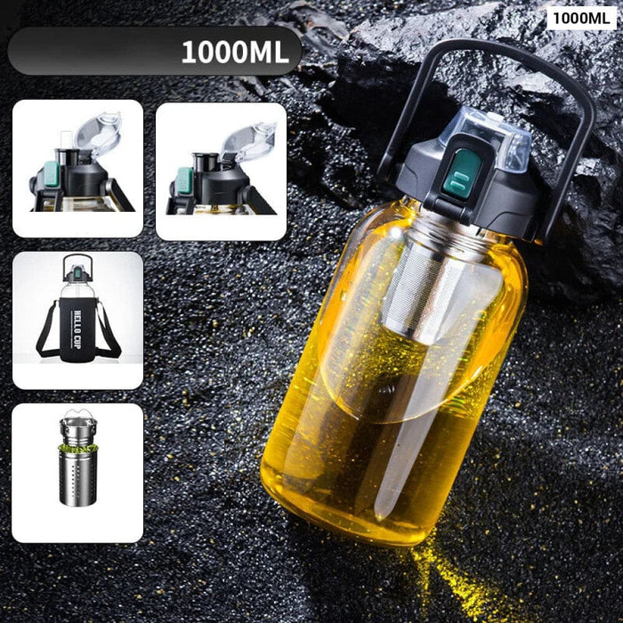 Outdoor Double Glass Cup with Handle