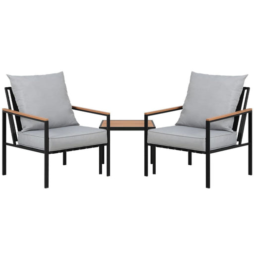 Outdoor Furniture 3pcs Lounge Setting Bistro Set Chairs