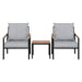 Outdoor Furniture 3pcs Lounge Setting Bistro Set Chairs