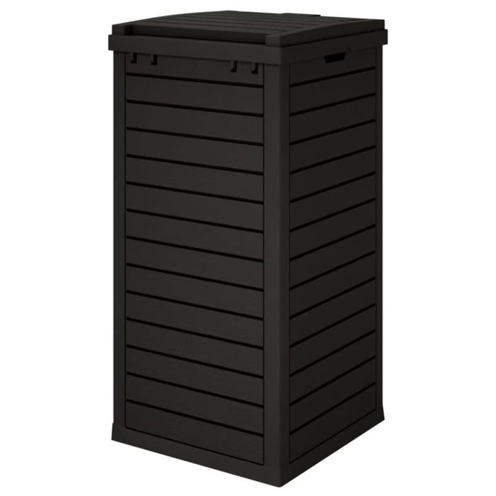Outdoor Garbage Bin Black 41x41x86 Cm Polypropylene Tlaoio