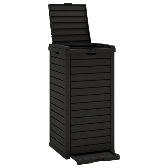 Outdoor Garbage Bin Black 41x41x86 Cm Polypropylene Tlaoio