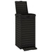 Outdoor Garbage Bin Black 41x41x86 Cm Polypropylene Tlaoio